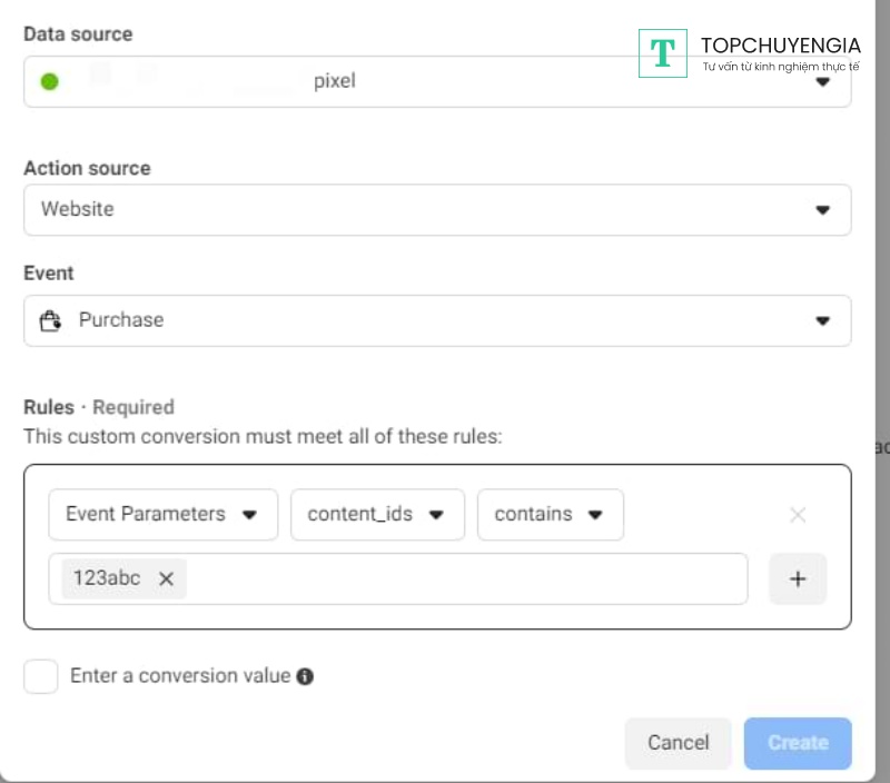 Facebook Conversion Tracking với Google Tag Manager