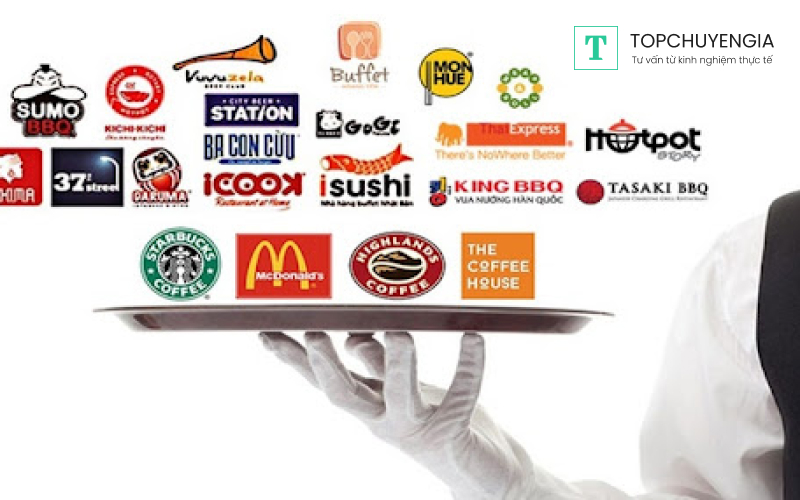 Một số thương hiệu nước ngoài nhượng quyền thương mại tại Việt Nam như: Lotteria, KFC, Starbuck coffee, Mcdonald,...