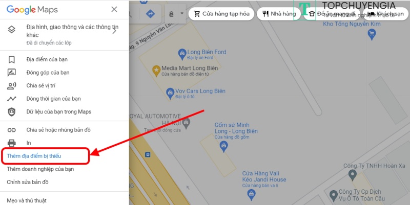 tạo địa điểm trên google map 2