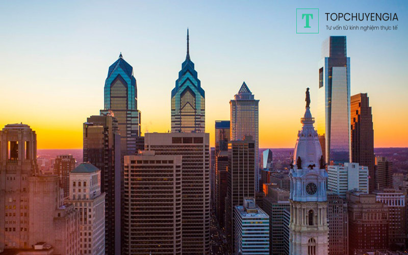 Thành phố Philadelphia - các thành phố nên đi du học Mỹ