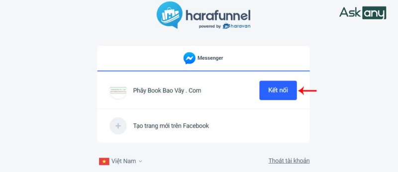 Liên kết fanpage