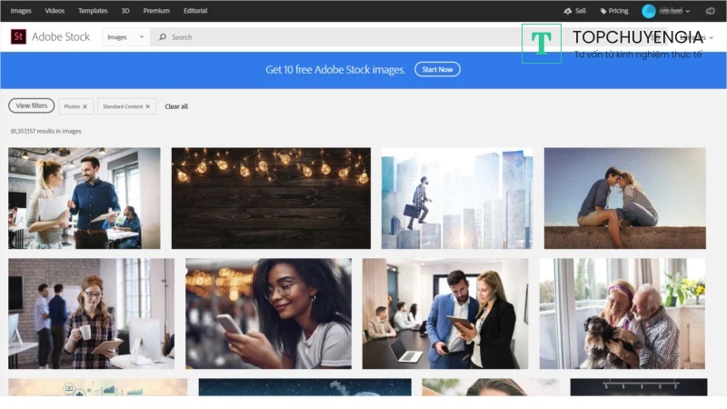 Trang web bán ảnh kiếm tiền Adobe Stock