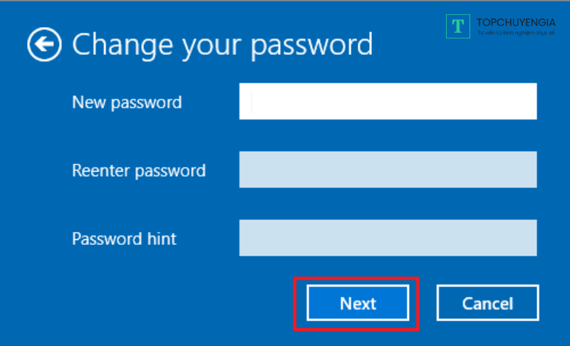 bỏ password máy tính win 10