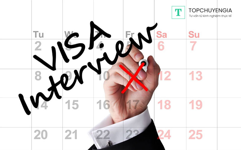 Thực hiện buổi phỏng vấn xin visa du học Mỹ