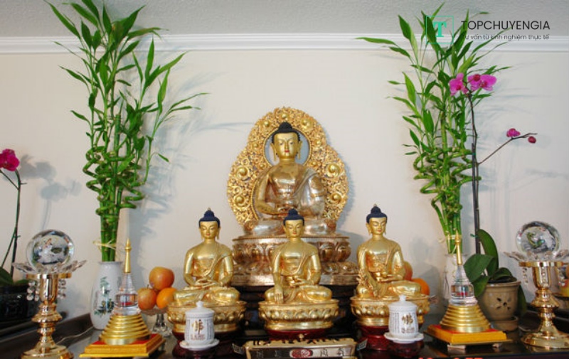cách bài trí bàn thờ Phật