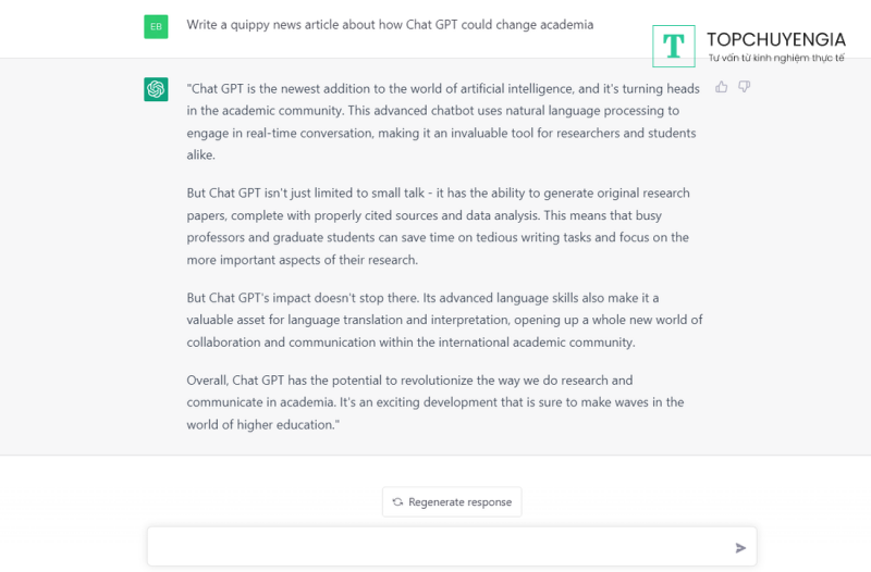 Chat GPT có thể giúp người dùng học tiếng anh
