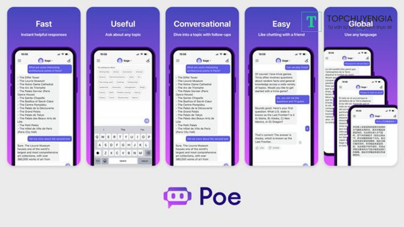 tính năng của POE chatbot