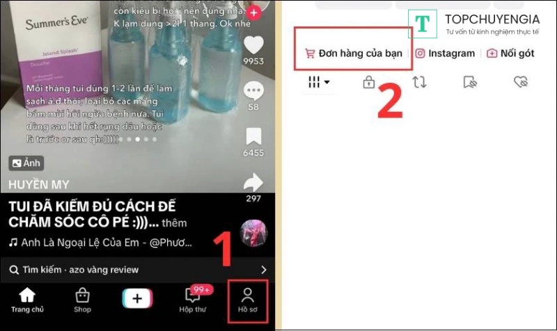 Lấy mã giảm giá TikTok Shop ở mục phiếu giảm giá