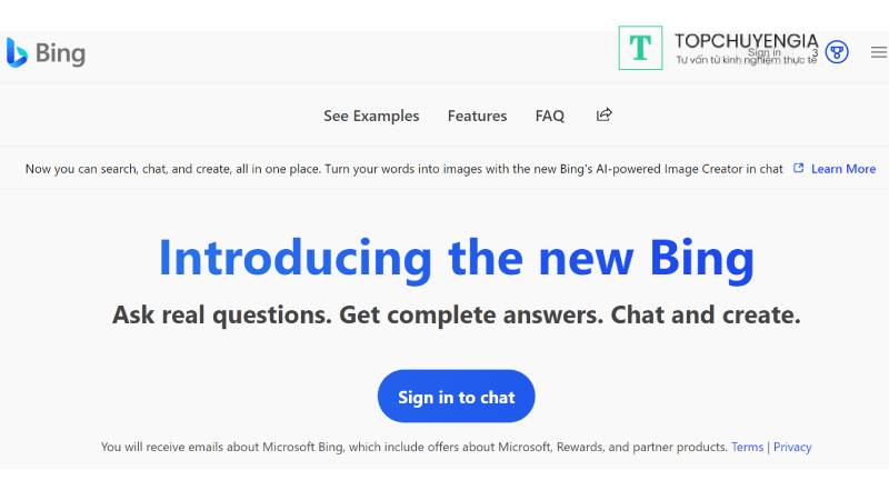 Cách đăng ký sử dụng Bing AI Chat