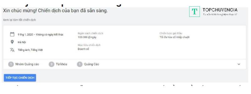 cách tạo chiến dịch quảng cáo google