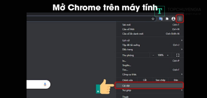 cách tắt thông báo trên Chrome máy tính