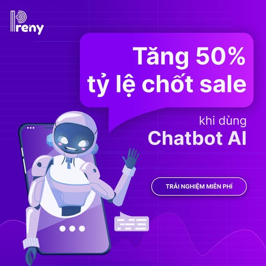 chatbot bán hàng preny