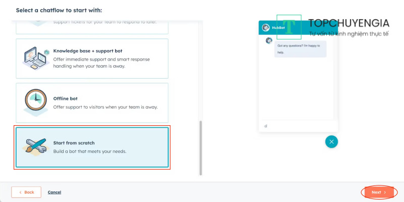 Cách tạo chatbot Hubspot đơn giản