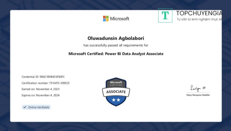 Microsoft Certified Power BI Data Analyst Associate