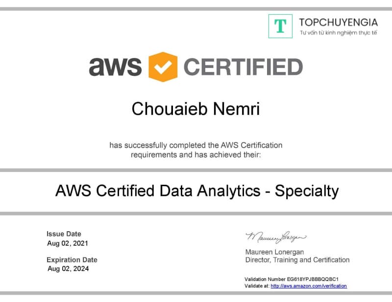 AWS Certified Data Analytics