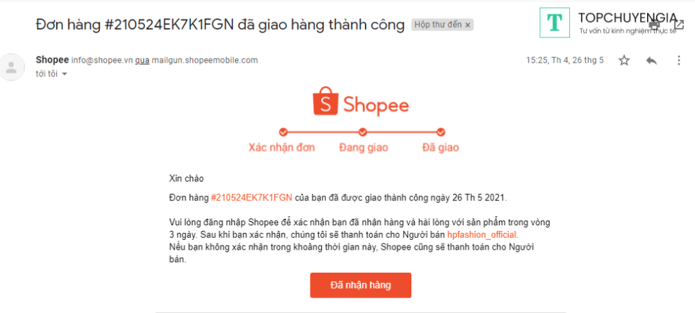 Email giao dịch