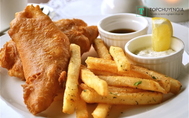 Fish and Chips nổi tiếng ở nước Anh