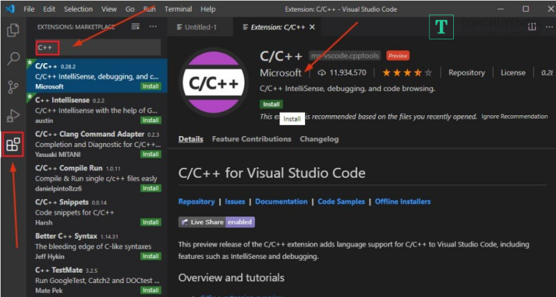 Hướng dẫn cài đặt visual studio code