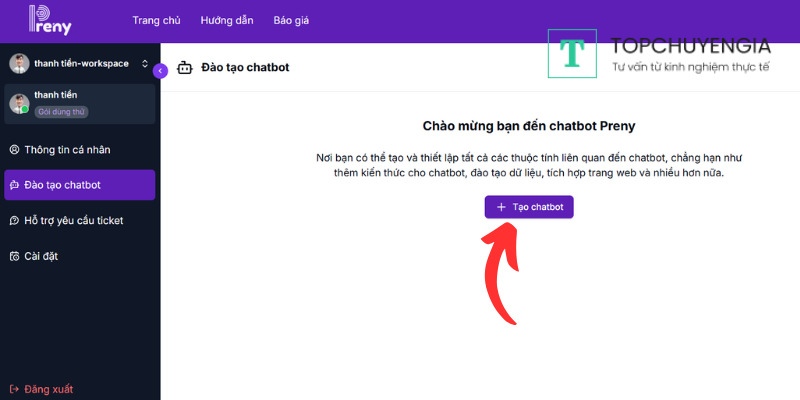 Cách tạo Instagram Chatbot miễn phí với Preny