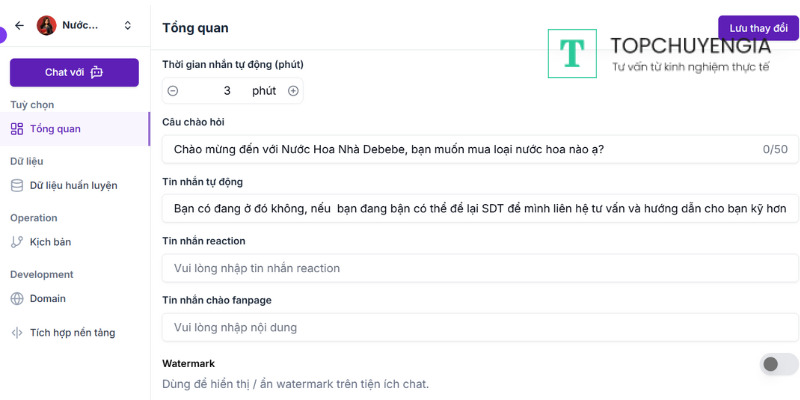 Cách tạo Instagram Chatbot miễn phí với Preny