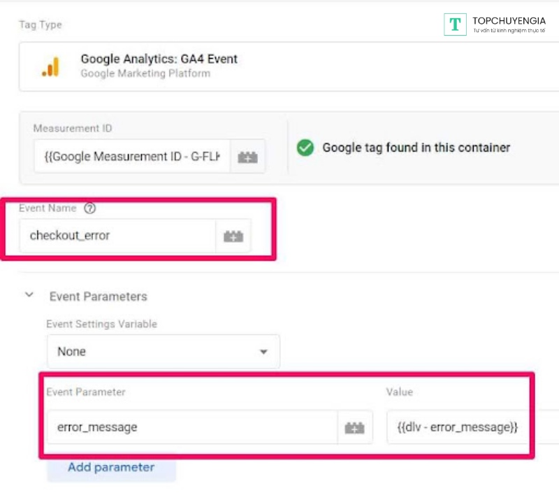 lỗi tracking trong google tag manager