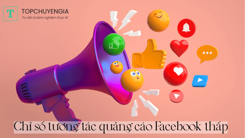 chỉ số tương tác facebook thấp