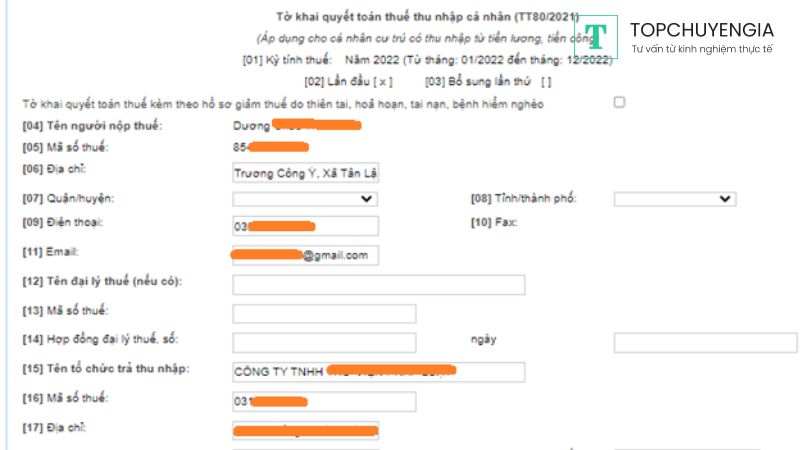 Hướng dẫn cách tự quyết toán thuế TNCN online đơn giản 