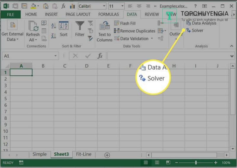 Solver trong Excel là gì?