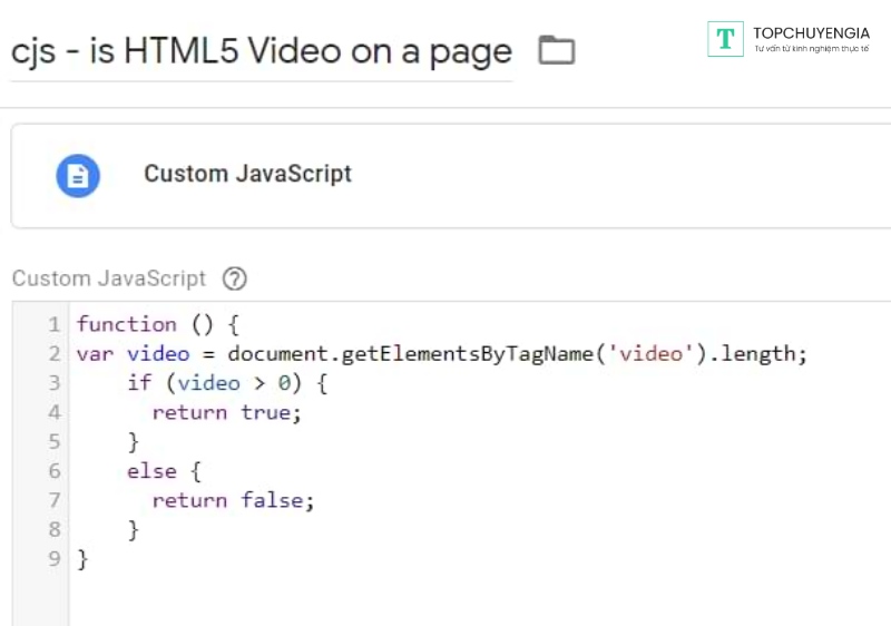 Track HTML5 Video với Google Tag Manager và GA4