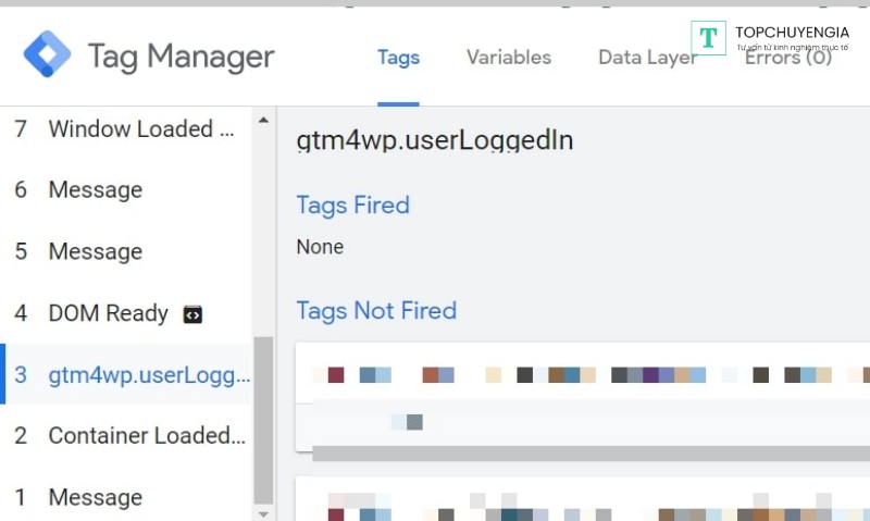 track login và signup với google tag manager