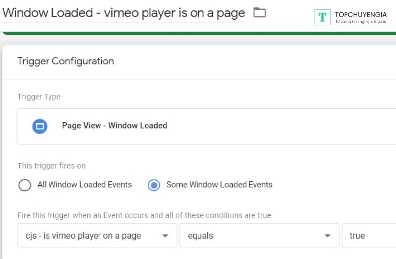 Track Vimeo Player với Google Tag Manager và ga4