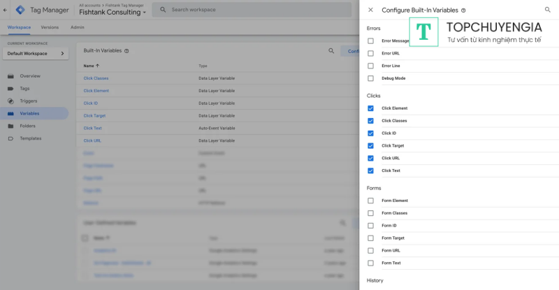 Tracking custom events trong Google Analytics 4