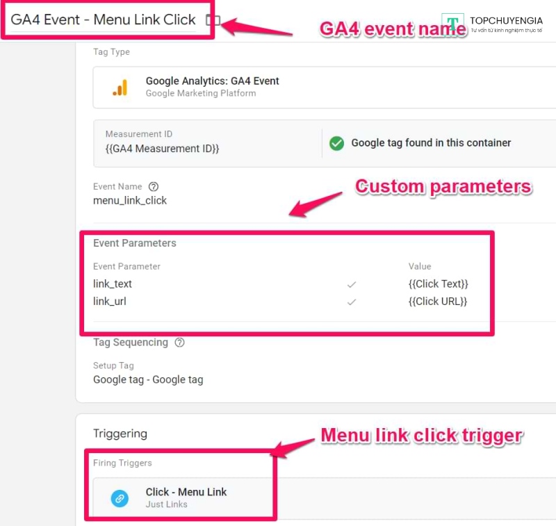 Tracking Event Bằng Google Tag Manager