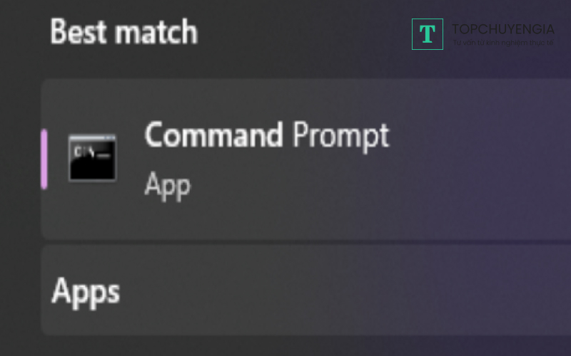 Ứng dụng Command Prompt