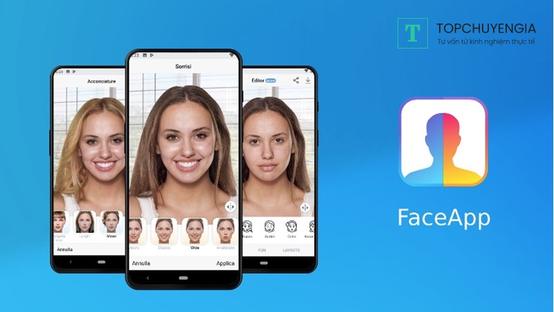 Ứng dụng ghép mặt AI FaceApp